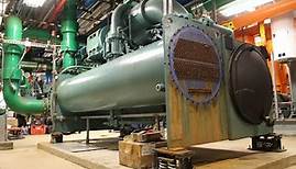 Centrifugal Chiller Maintenance (Punching Condenser Tubes On A Chiller) Industrial Refrigeration