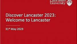Discover Lancaster - Welcome to Lancaster