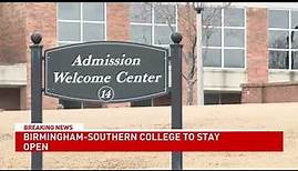 Birmingham-Southern College announces it will remain open