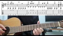 Sweet Caroline (Neil Diamond) - Easy Fingerstyle Guitar Playthrough Tutorial Lesson With Tabs