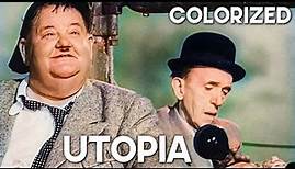 Utopia | COLORIZED | Stan Laurel & Oliver Hardy | Classic Comedy Film