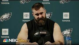 Jason Kelce announces his retirement after 13 NFL seasons (FULL Press Conference) | NFL on NBC