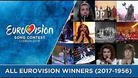 All winners of the Eurovision Song Contest (2017-1956)