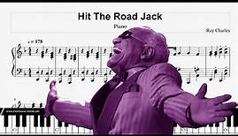 Hit The Road - Jack Ray Charles (Easy Version) Piano Tutorial & Sheet Piano Hit The Road