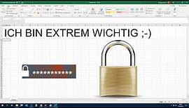 Excel Datei mit Passwort schützen & Passwortschutz wieder aufheben – Excel Dokument verschlüsseln