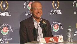 Alabama DC Kevin Steele addresses the media ahead of the 2024 Rose Bowl