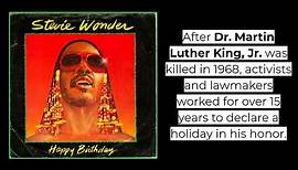 Stevie Wonder "Happy Birthday" with lyrics