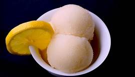 Delicious & Easy DIY Lemon Sorbet Recipe - 3 Ingredients (water, lemon and sugar)