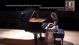 Fanny Mendelssohn-Hensel: ‘June (Serenade)’ from Das Jahr, 1841 version
