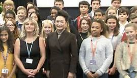 China's First Lady Peng Liyuan visits Fortismere School in London