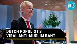 'Get Out From Here': Dutch PM Probable Geert Wilders Tells Muslims In New Viral Video