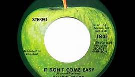 1971 HITS ARCHIVE: It Don’t Come Easy - Ringo Starr (a #1 record--stereo 45)