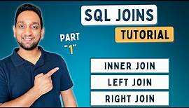 SQL JOINS Tutorial for beginners | Practice SQL Queries using JOINS - Part 1