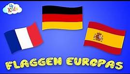 Alle Flaggen und Länder Europas lernen für Kinder und Kleinkinder (deutsch)