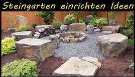 Steingarten anlegen Ideen, Steingarten Pflanzen, Gartengestaltung mit Steinen