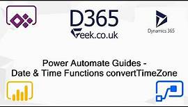 Power Automate Expressions How To: convertTimeZone