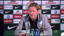 Markus Gisdol: "...das darfst du nicht machen" | SV Werder Bremen - TSG 1899 Hoffenheim 1:1