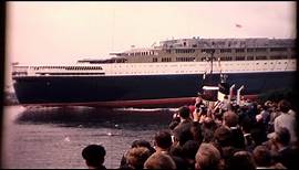RMS Queen Elizabeth 2 QE2 Launch and Departure Trailer