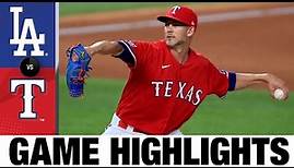 Mike Minor pitches gem in win over Dodgers | Dodgers-Rangers Game Highlights 8/28/20