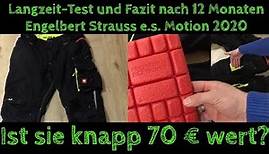 Engelbert Strauss Hose e.s. Motion 2020 /1 Jahr Langzeit -Test und Fazit /Ist Sie ihren Preis wert?