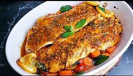 Super Tasty and Easy Oven Baked Red Snapper in 15 minutes. Fish Recipe