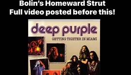 Deep Purple - Live in Miami, February 8th 1976 - Tommy Bolin’s Homeward Strut - full video posted before this reel | Tommy Bolin Archives