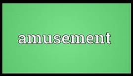 Amusement Meaning