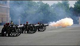 Gun salute at Royal Artillery Barracks to mark Queen’s official birthday