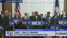 Campaign 2020-Representative Jim Clyburn Endorsement of Joe Biden