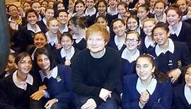 Ed Sheeran at Bethlehem College, Ashfield