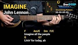 Imagine - John Lennon (Guitar Chords Tutorial with Lyrics)