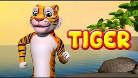 Tiger Song | Animal Rhymes and Dance for Children | Infobells