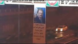 Mojahedin Khalgh Iran (MEK) Resistance Units put up banners of Massoud Rajavi