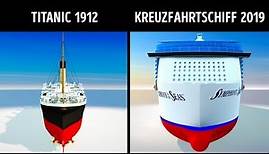 Die Titanic und moderne Kreuzfahrtschiffe im Vergleich