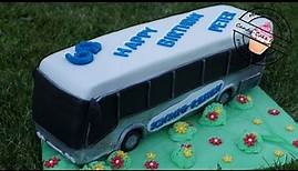 Reisebus-Torte I Motivtorte I Bus-Torte I Bus Cake Tutorial