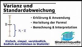 Standardabweichung und Varianz - Streumaße - einfach erklärt