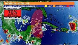 Potential tropical trouble in the Gulf of Mexico