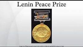 Lenin Peace Prize