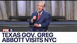 Texas Gov. Greg Abbott visits NYC