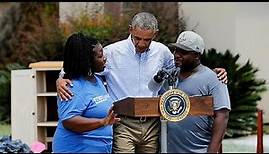Fluthilfe: Obama besucht Menschen im Bundesstaat Louisiana