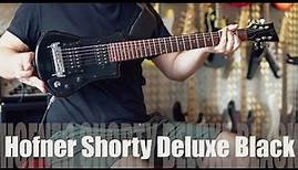 The worst neckdive ever on a Hofner Shorty Deluxe Black Travel Guitar