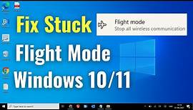 How to Fix Windows 10/11 Stuck in Airplane Mode | How To Fix Windows 10 ...