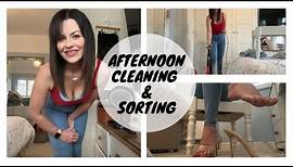 Clean With me | Afternoon Cleaning & Sorting | Dancing While Cleaning