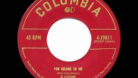 1952 HITS ARCHIVE: You Belong To Me - Jo Stafford (her original #1 version)
