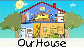 🏰 Our House || Kinderlieder zum Lernen