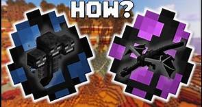 Minecraft - How To Get Ender Dragon & Wither Spawn Eggs! (Java/Bedrock)
