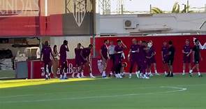 Primer entrenamiento de Diego Alonso como entrenador del Sevilla