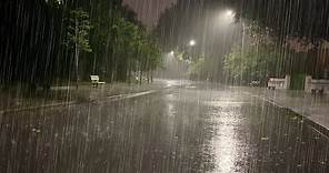 Sleep Instantly with Heavy Rainstorm & Powerful Thunder Sounds Covering the Rainforest Park at Night