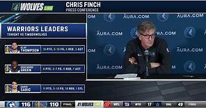 Chris Finch addressed the media after win over Warriors