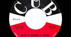 1960 HITS ARCHIVE: That’s When I Cried - Jimmy Jones